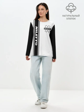 Лонгслив женский. Хлопок / NILETTO.