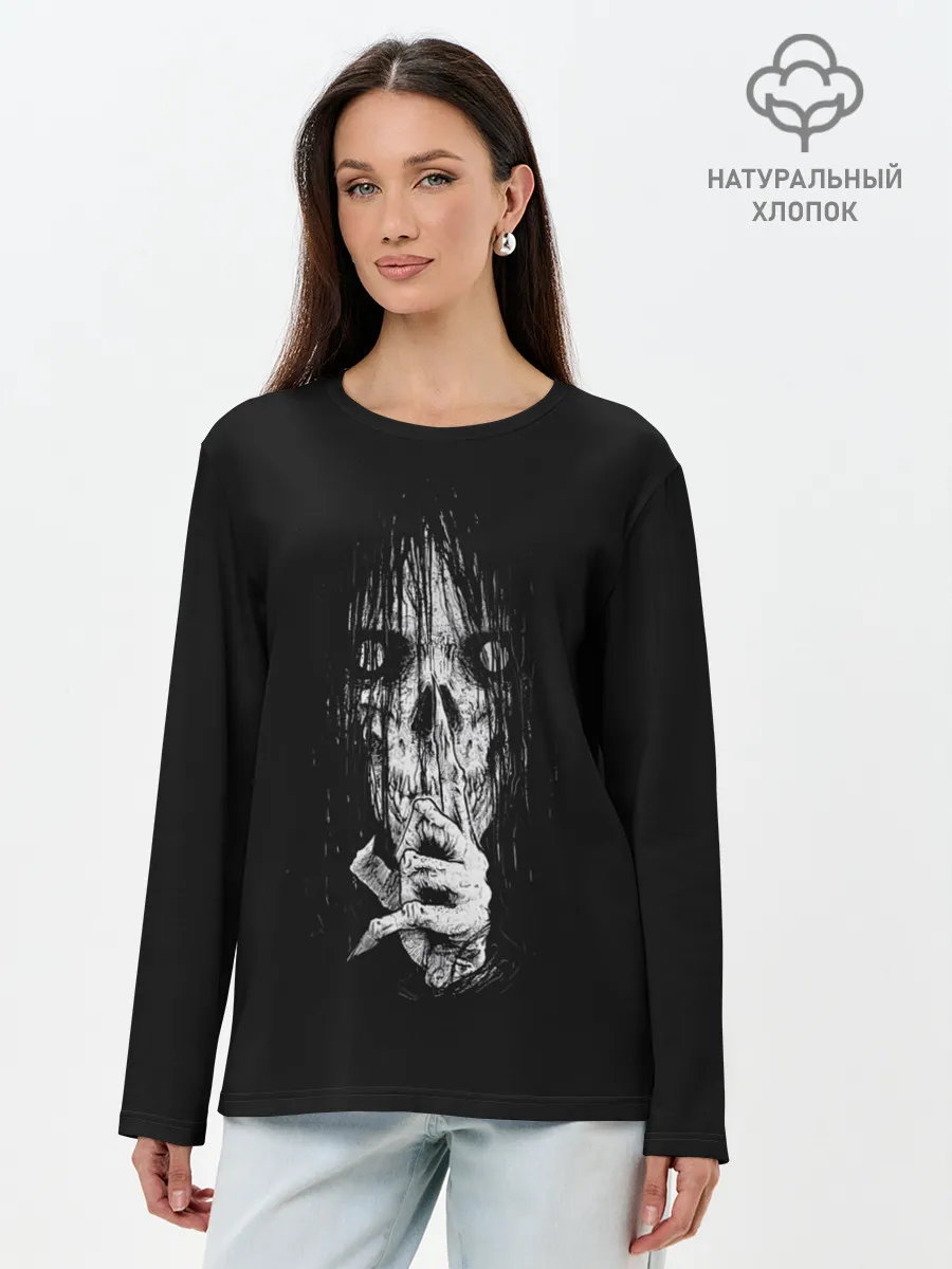 Лонгслив женский. Хлопок / Тссс