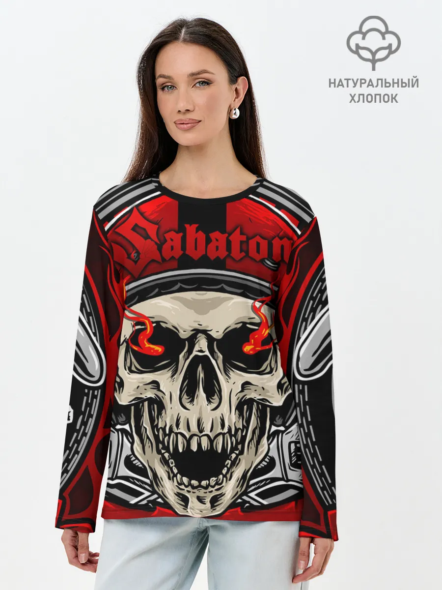 Лонгслив женский. Хлопок / SABATON