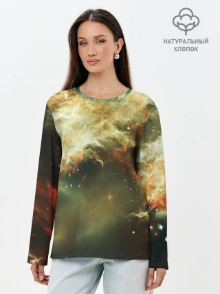 Лонгслив женский. Хлопок / НЕОНОВЫЕ ЗВЕЗДЫ