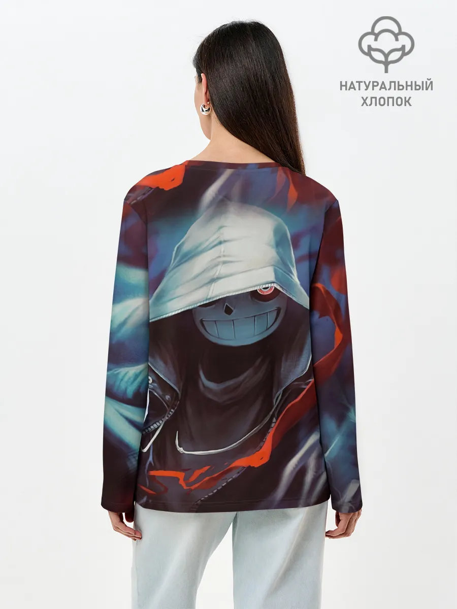 Лонгслив женский. Хлопок / UNDERTALE | АНДЕРТЕЙЛ