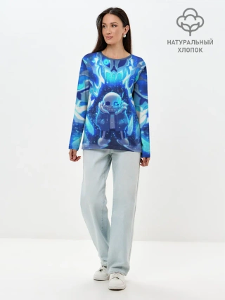 Лонгслив женский. Хлопок / UNDERTALE | АНДЕРТЕЙЛ