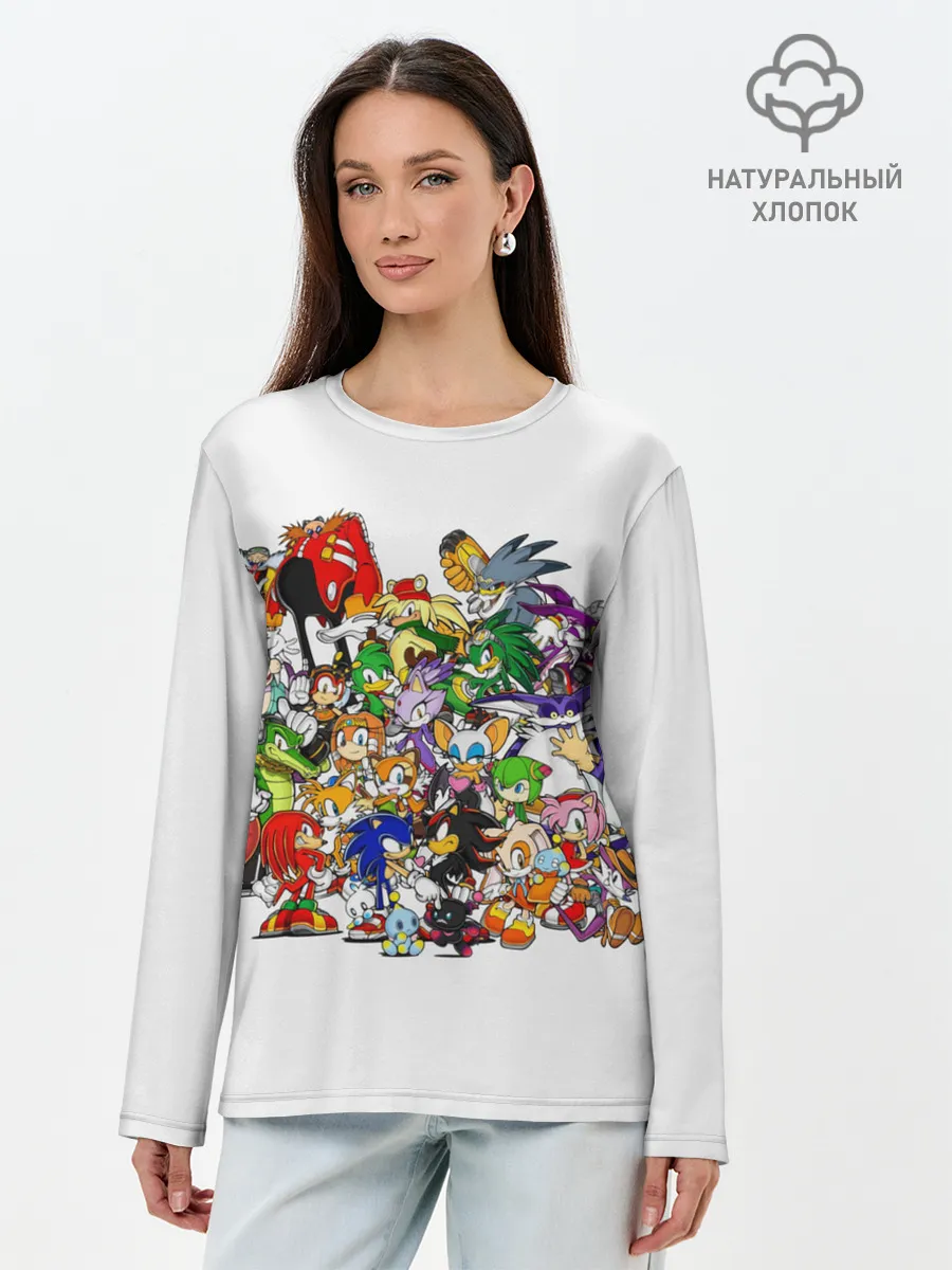 Лонгслив женский. Хлопок / SONIC