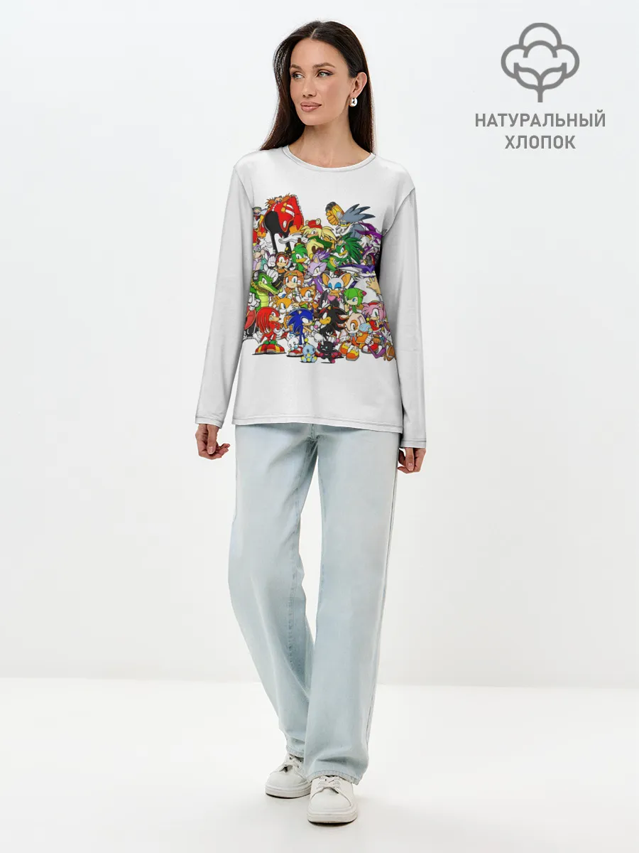 Лонгслив женский. Хлопок / SONIC