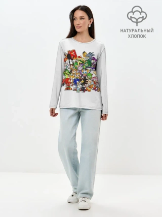 Лонгслив женский. Хлопок / SONIC