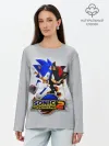 Лонгслив женский. Хлопок / SONIC & SHADOW