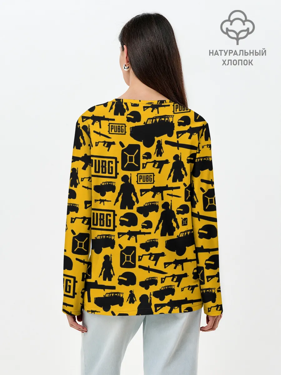 Лонгслив женский. Хлопок / PUBG