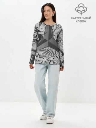 Лонгслив женский. Хлопок / MERCEDES-BENZ | МЕРСЕДЕС