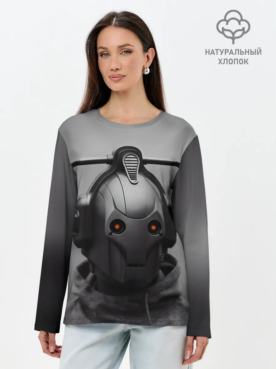 Лонгслив женский. Хлопок / CYBERMAN