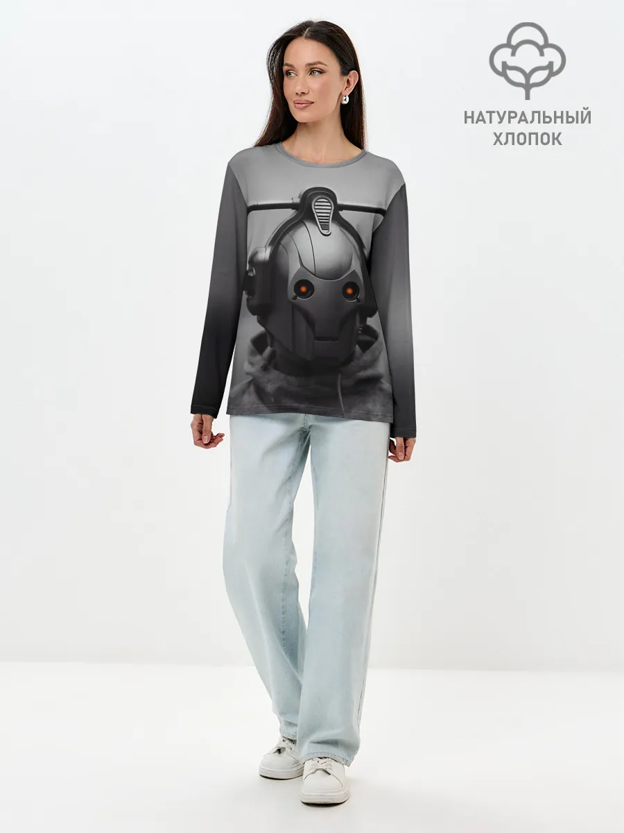 Лонгслив женский. Хлопок / CYBERMAN