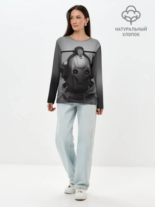 Лонгслив женский. Хлопок / CYBERMAN