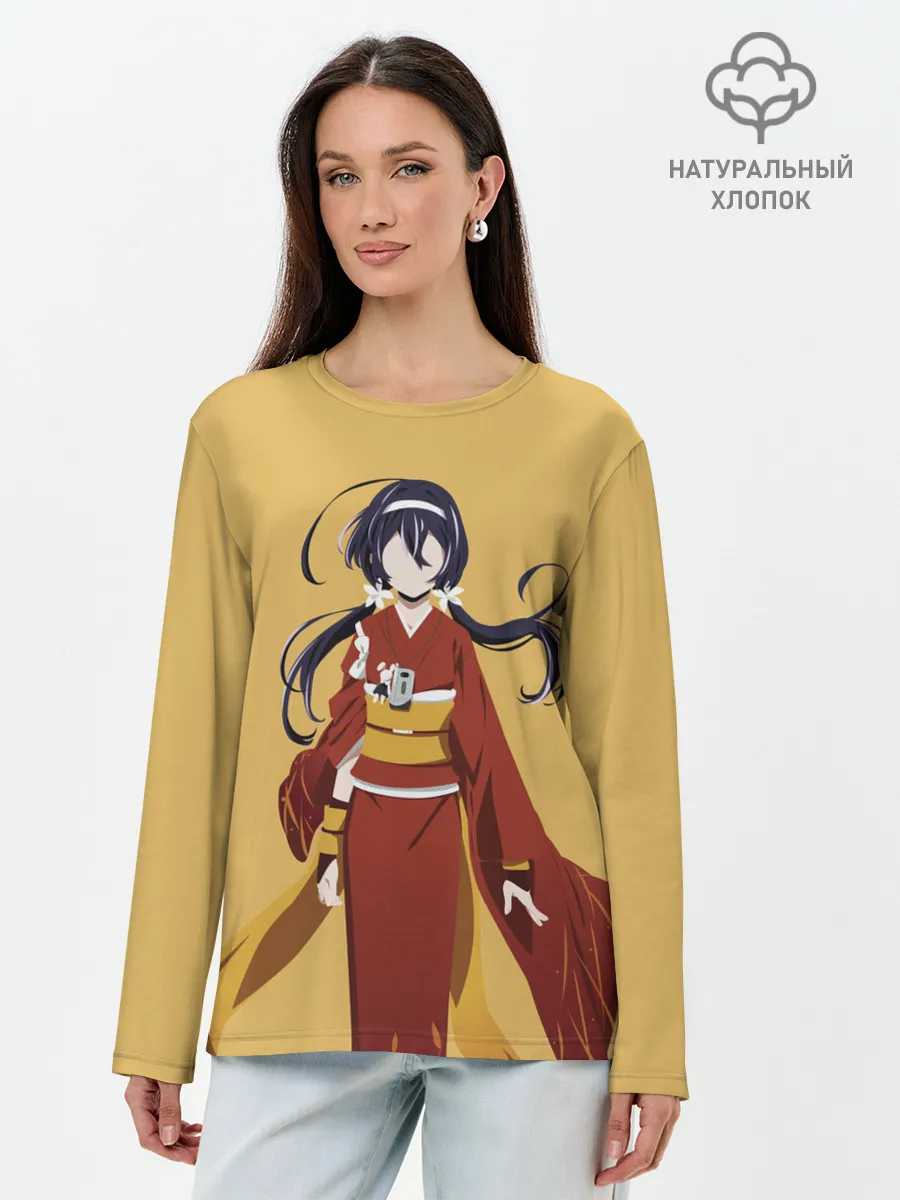 Лонгслив женский. Хлопок / Kyouka Izumi