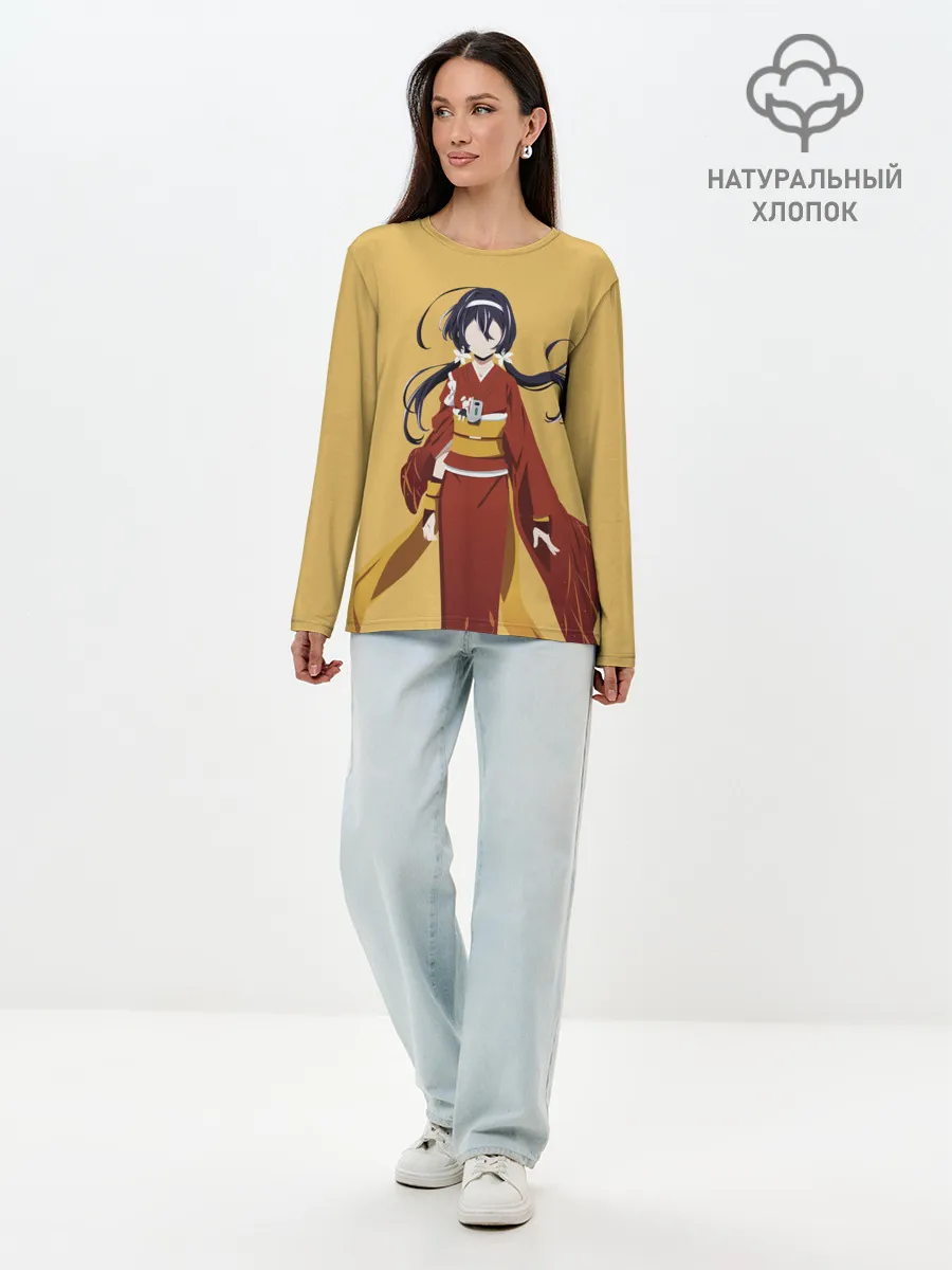 Лонгслив женский. Хлопок / Kyouka Izumi