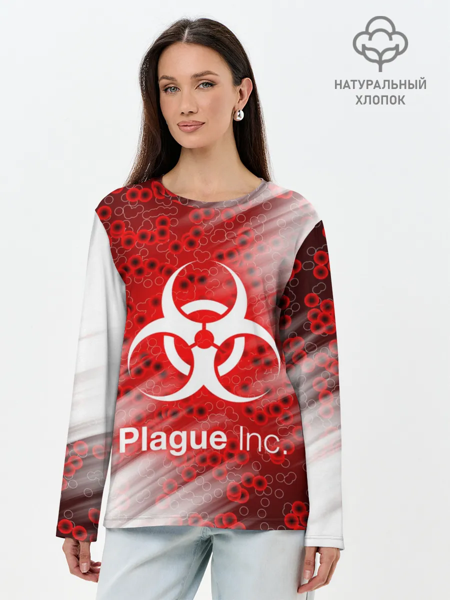 Лонгслив женский. Хлопок / PLAGUE INC
