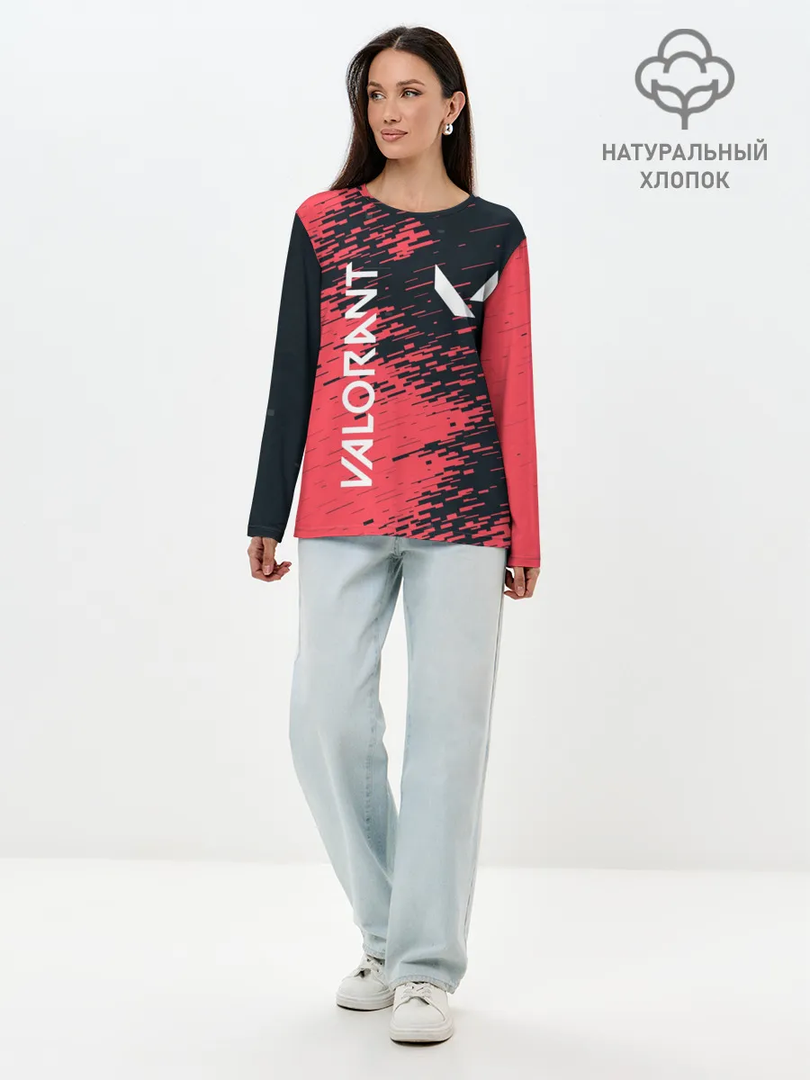 Лонгслив женский. Хлопок / VALORANT