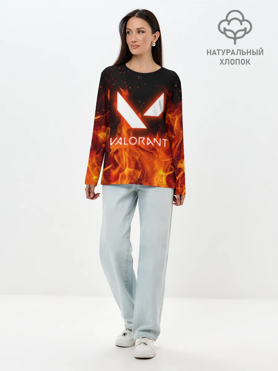 Лонгслив женский. Хлопок / VALORANT