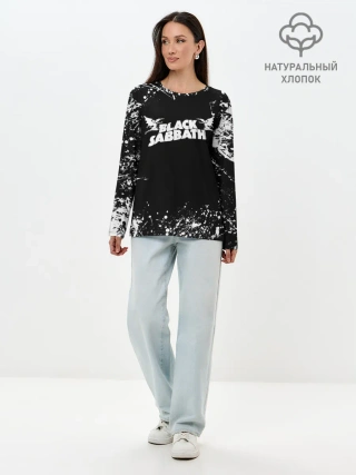 Лонгслив женский. Хлопок / Black Sabbath