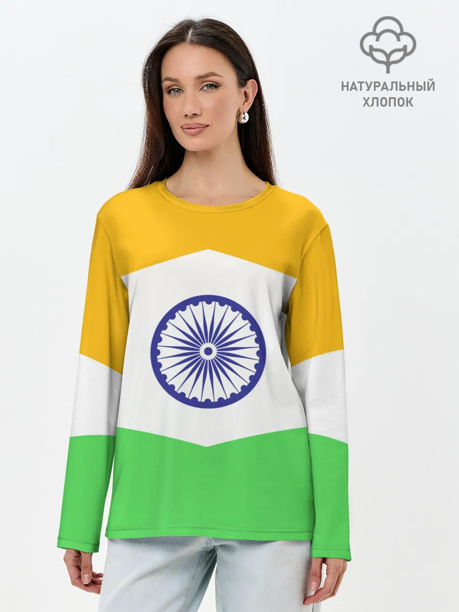 Лонгслив женский. Хлопок / ИНДИЯ | INDIA