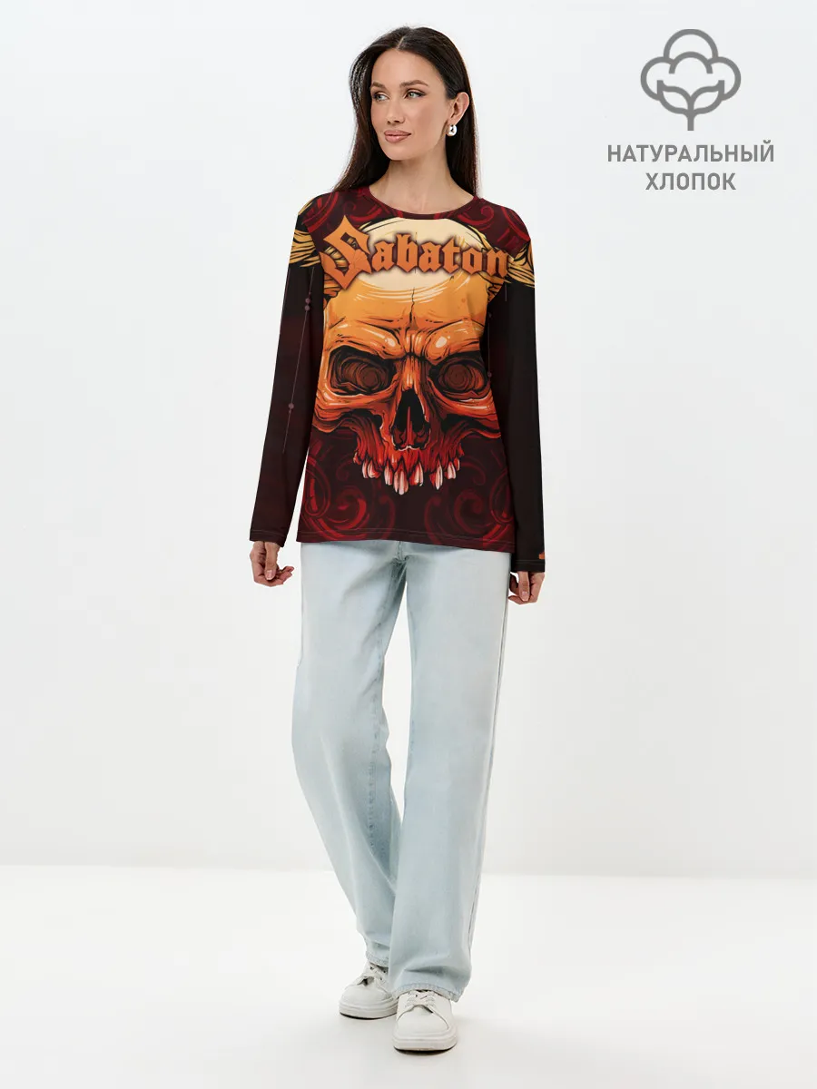 Лонгслив женский. Хлопок / SABATON