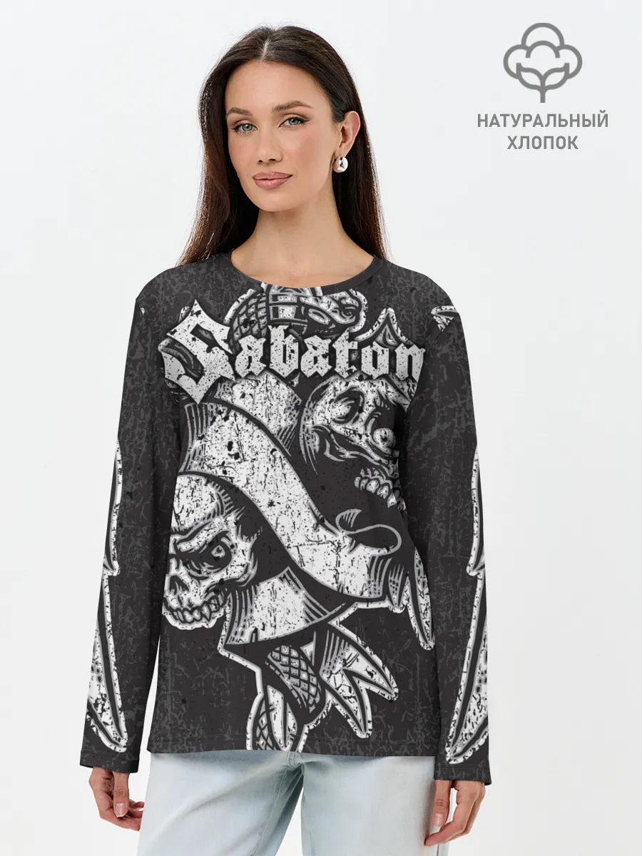 Лонгслив женский. Хлопок / SABATON
