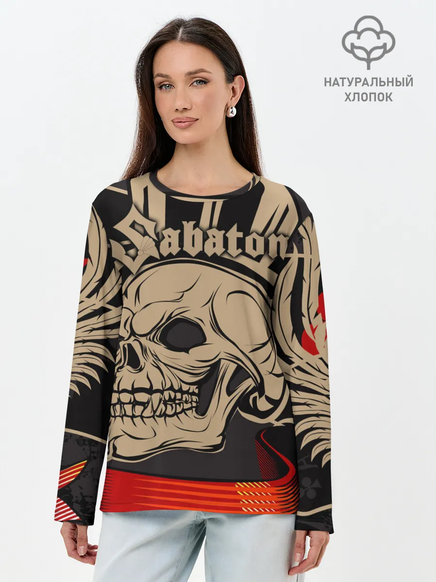 Лонгслив женский. Хлопок / SABATON