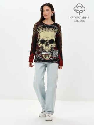 Лонгслив женский. Хлопок / SABATON