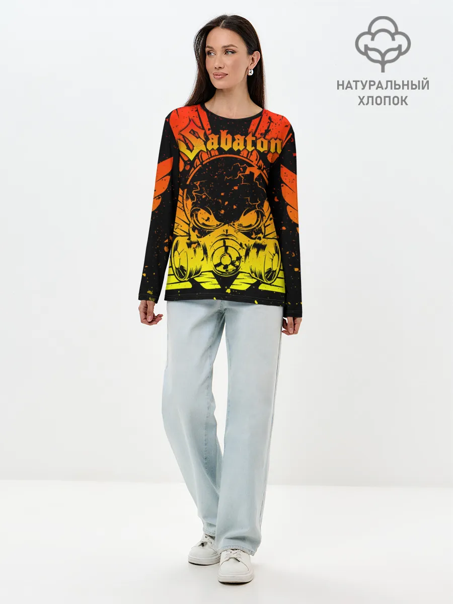 Лонгслив женский. Хлопок / SABATON