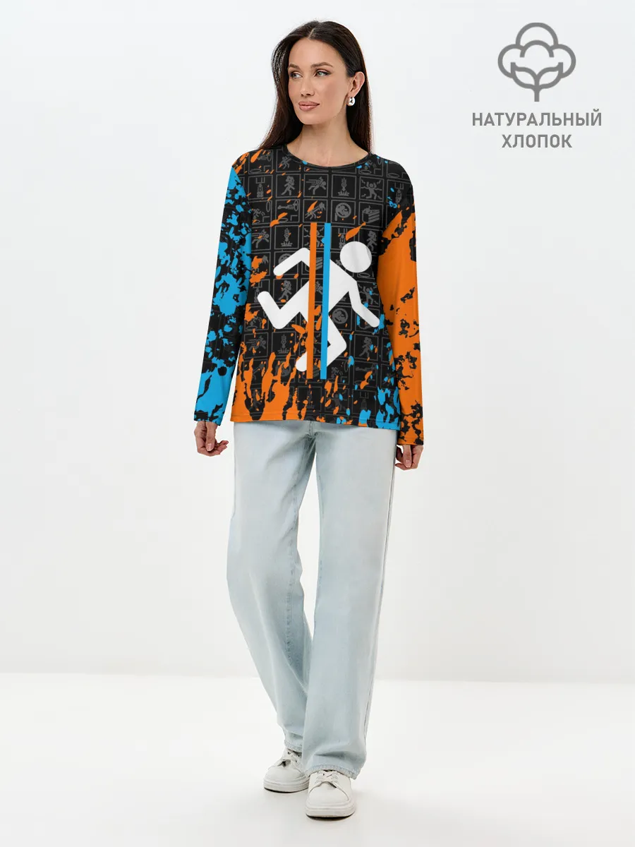 Лонгслив женский. Хлопок / PORTAL 2