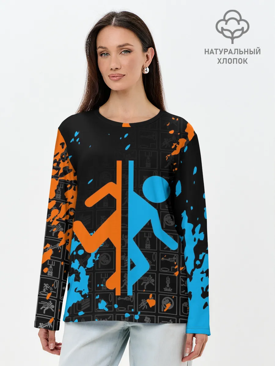 Лонгслив женский. Хлопок / PORTAL 2