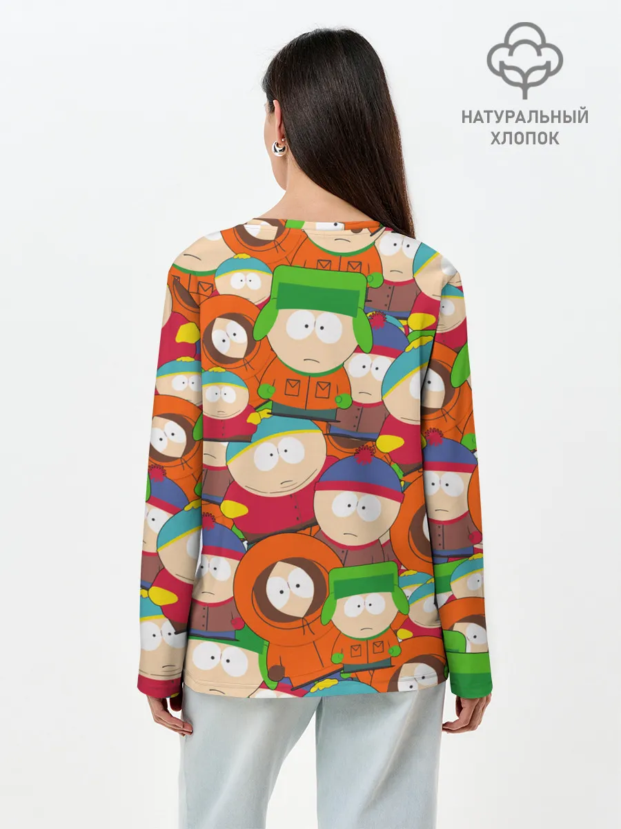Лонгслив женский. Хлопок / ЮЖНЫЙ ПАРК