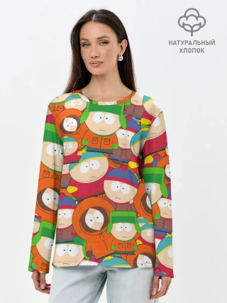 Лонгслив женский. Хлопок / ЮЖНЫЙ ПАРК