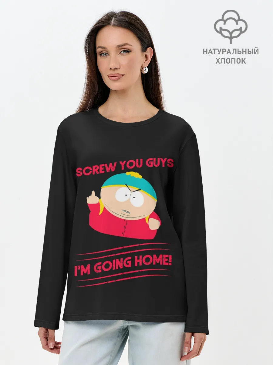 Лонгслив женский. Хлопок / Cartman