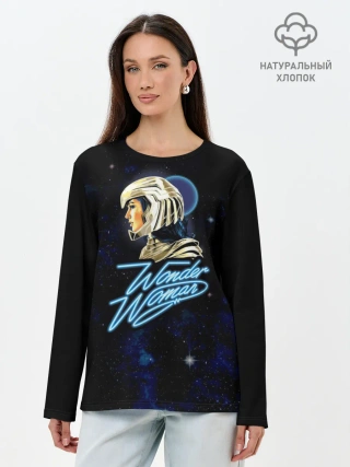 Лонгслив женский. Хлопок / Wonder Woman