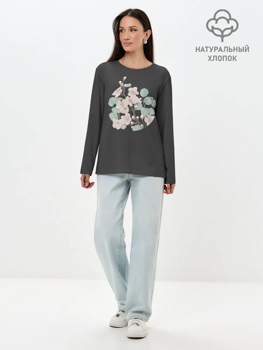 Лонгслив женский. Хлопок / САКУРА | SAKURA