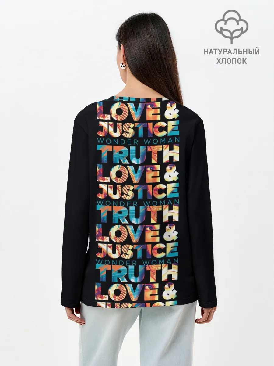 Лонгслив женский. Хлопок / Wonder Woman