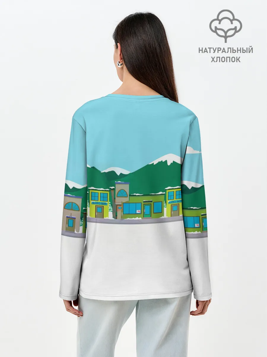 Лонгслив женский. Хлопок / Южный Парк