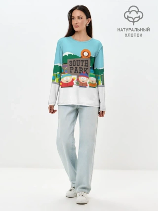 Лонгслив женский. Хлопок / Южный Парк