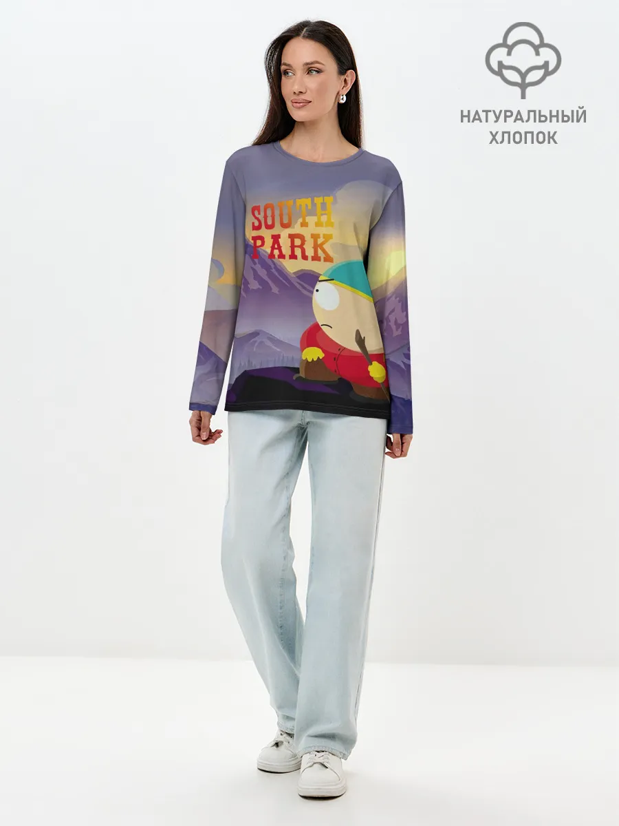 Лонгслив женский. Хлопок / South Park Cartman | Картмен