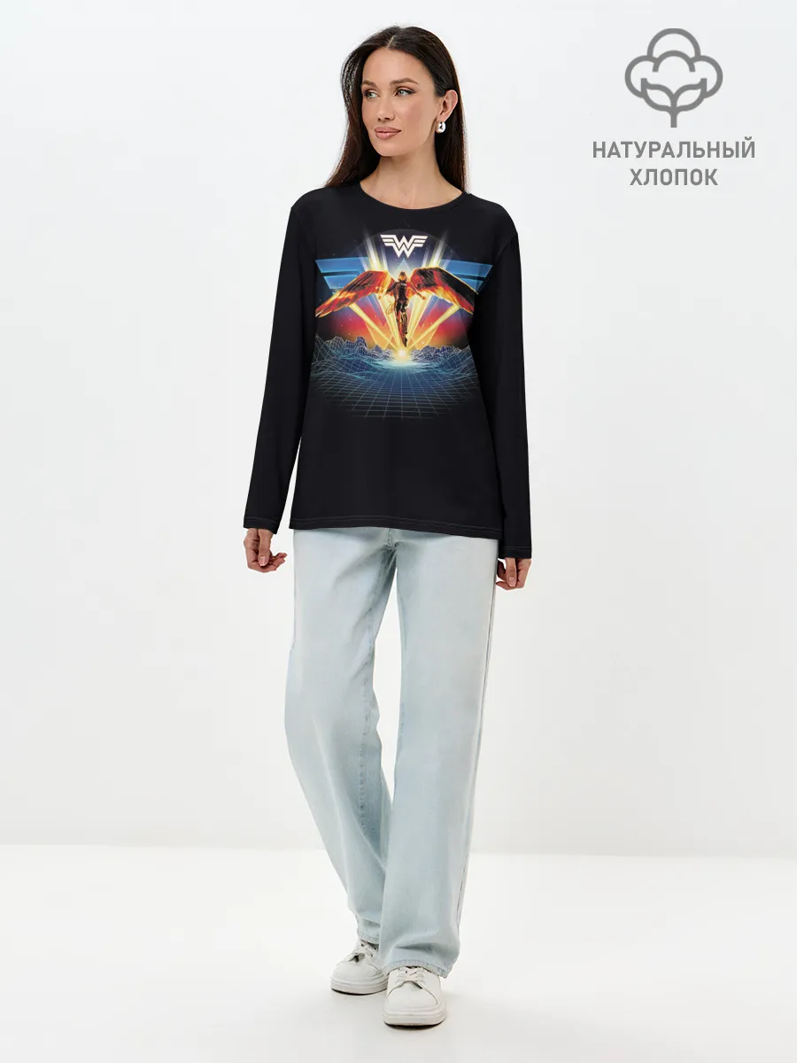 Лонгслив женский. Хлопок / Wonder Woman