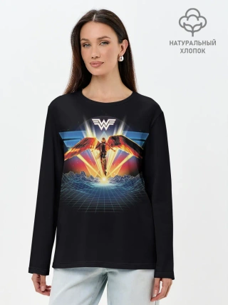 Лонгслив женский. Хлопок / Wonder Woman