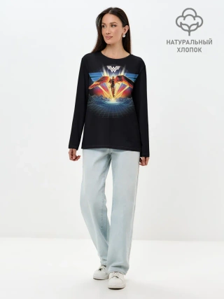 Лонгслив женский. Хлопок / Wonder Woman