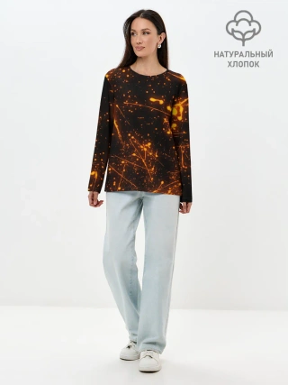 Лонгслив женский. Хлопок / FLAME | ПЛАМЯ