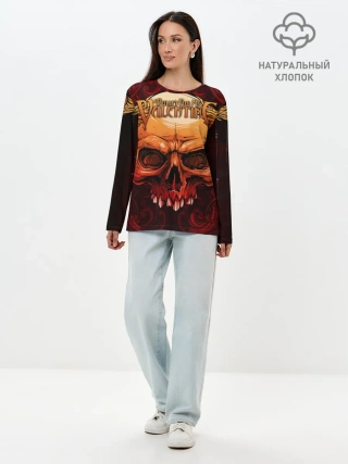 Лонгслив женский. Хлопок / Bullet For My Valentine