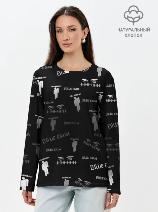Лонгслив женский. Хлопок / Billie Eilish