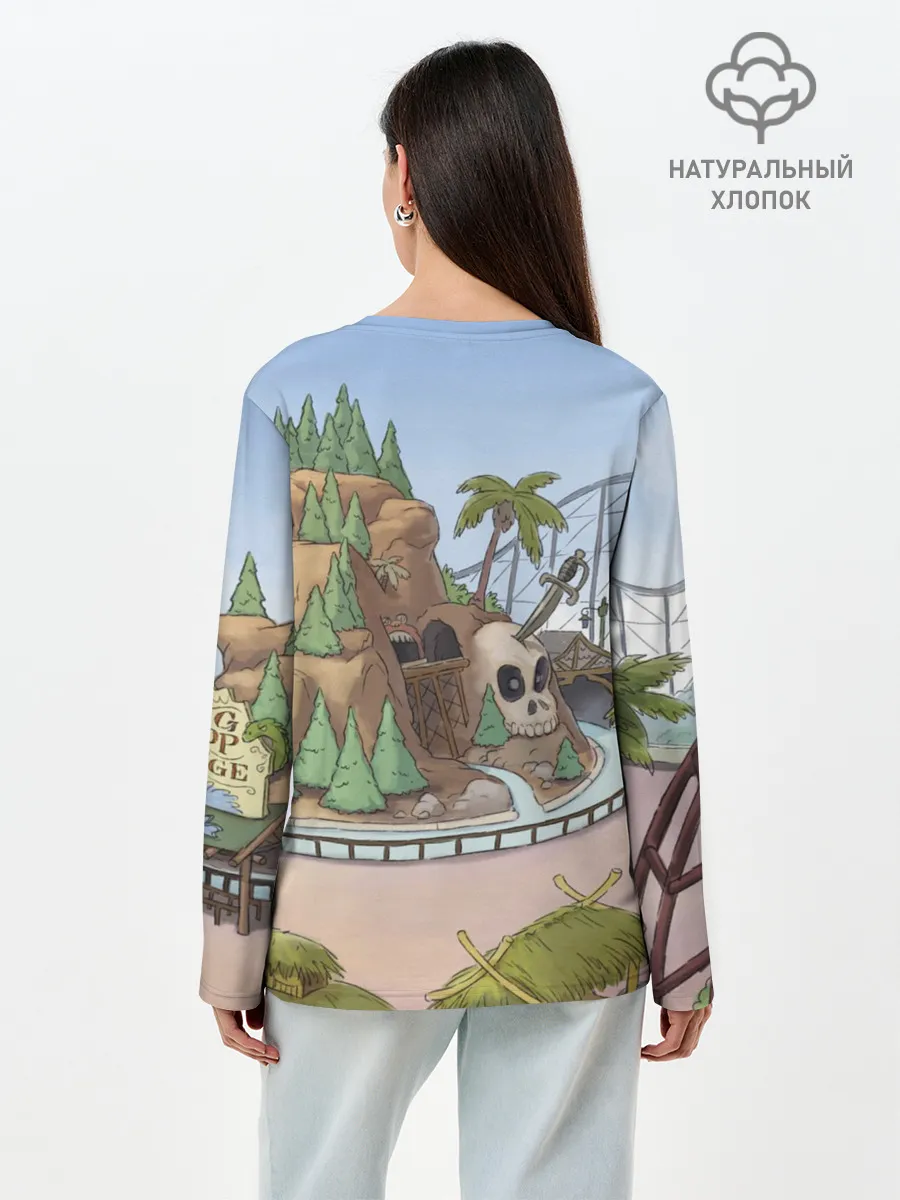Лонгслив женский. Хлопок / Вся правда о медведях. Селфи