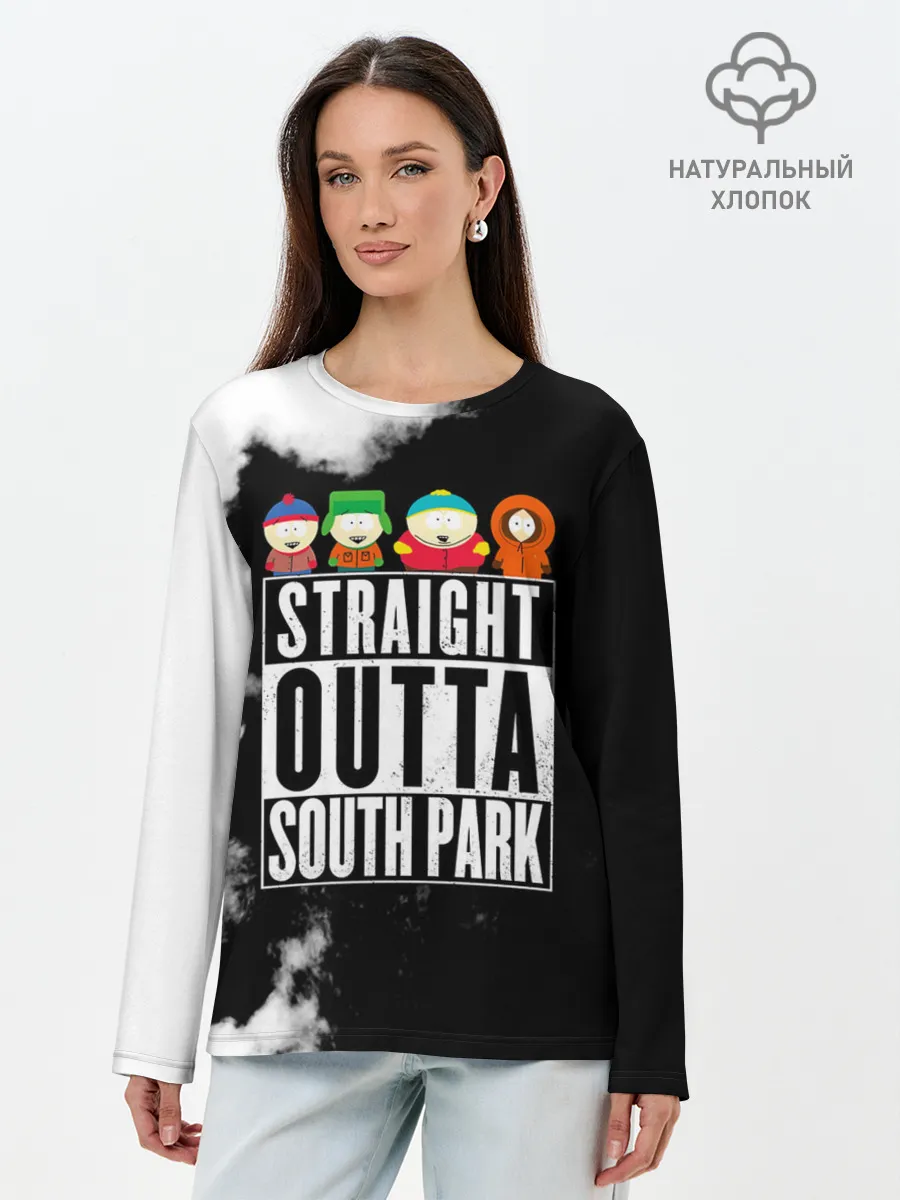 Лонгслив женский. Хлопок / Прямо из Южного Парка