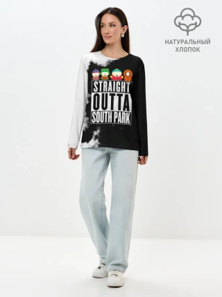 Лонгслив женский. Хлопок / Прямо из Южного Парка