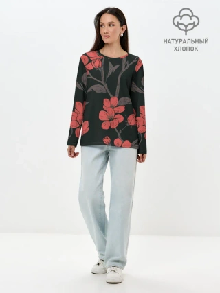 Лонгслив женский. Хлопок / САКУРА | SAKURA