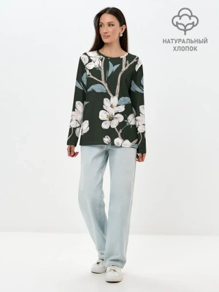 Лонгслив женский. Хлопок / САКУРА | SAKURA