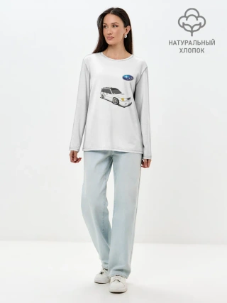 Лонгслив женский. Хлопок / SUBARU FORESTER | СУБАРУ ФОРЕСТЕР